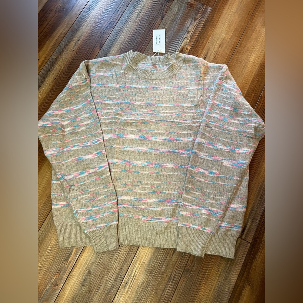 Women’s Beige Multicolor Sweater